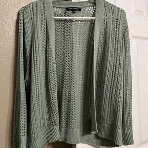 Light green cardigan